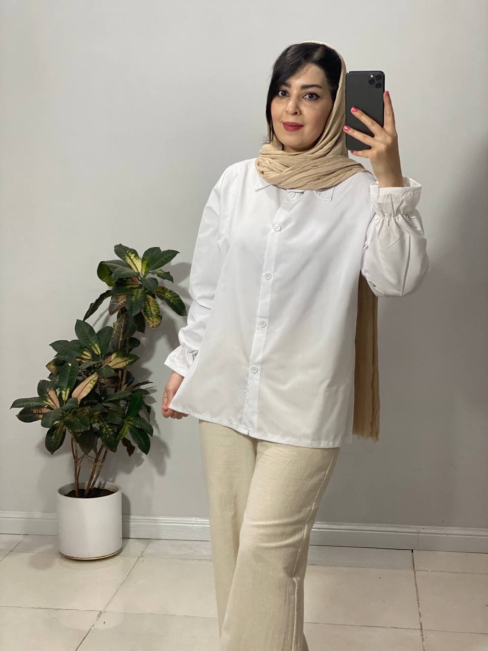 5803FD35-5911-4E6B-BDEF-3E7A40544973 شومیز آستین عروسکی - تصویر 1