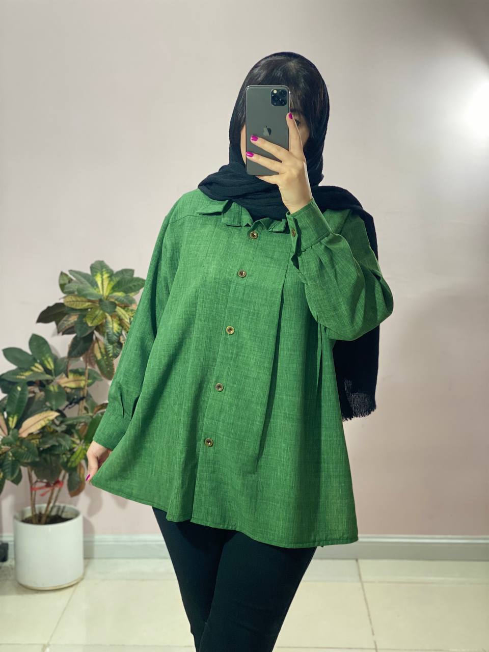 938BDFBD-ACB0-41F7-8278-F7F4474DE0BB شومیز مانتویی شانتون - تصویر 1