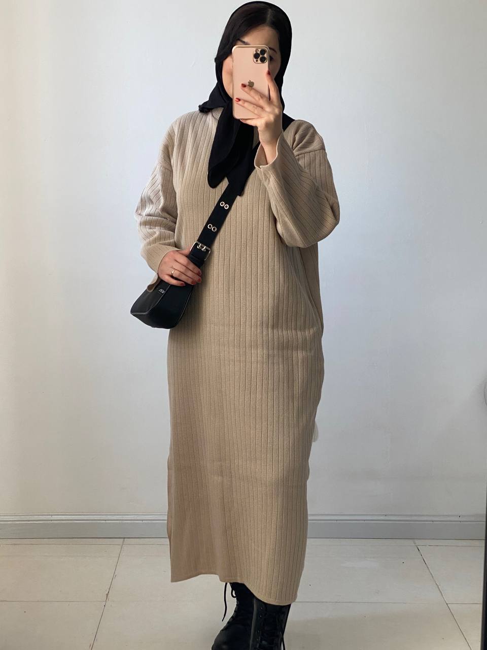 ABBB9DDA-00BF-4861-B017-5EA922AC8865 پیراهن بافت شبنم - تصویر 1