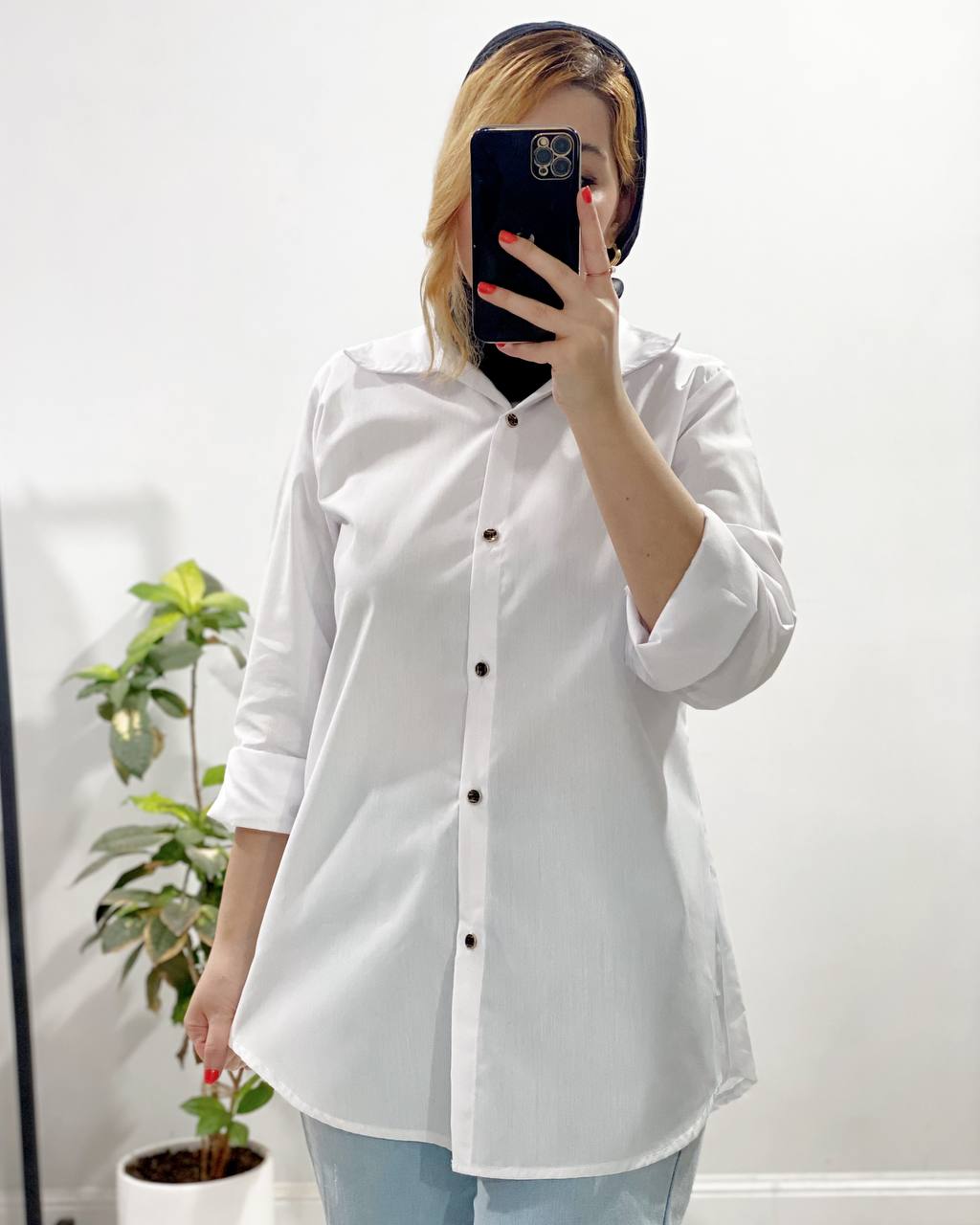 3D2E51E0-CADF-451E-B981-2C710E68640D شومیز بیسیک سفید - تصویر 1